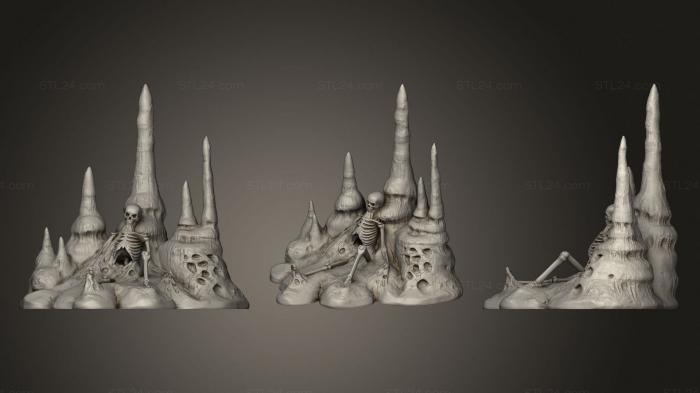 Статуэтки и статуи разные (Экспедиция в Подземный мир Скелета, STKR_1236) 3D модель для ЧПУ станка