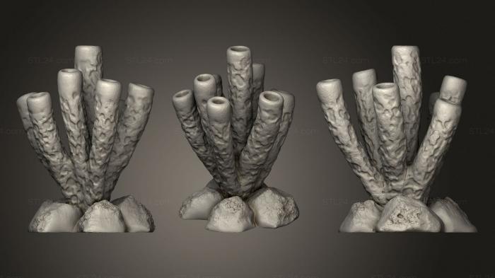 Miscellaneous figurines and statues (Going Down The Drain Coral3, STKR_1297) 3D models for cnc
