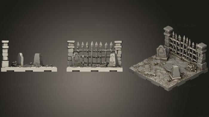 Miscellaneous figurines and statues (GRAVE YARD, STKR_1311) 3D models for cnc
