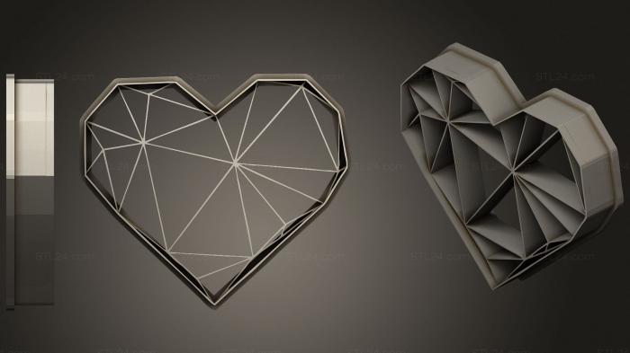 Статуэтки и статуи разные (Резак для сердца, STKR_1333) 3D модель для ЧПУ станка
