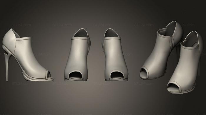 Статуэтки и статуи разные (Туфли на высоком каблуке, STKR_1346) 3D модель для ЧПУ станка