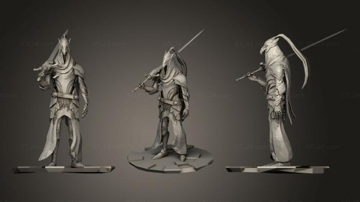 Miscellaneous figurines and statues (Knight Artorias, STKR_1400) 3D models for cnc