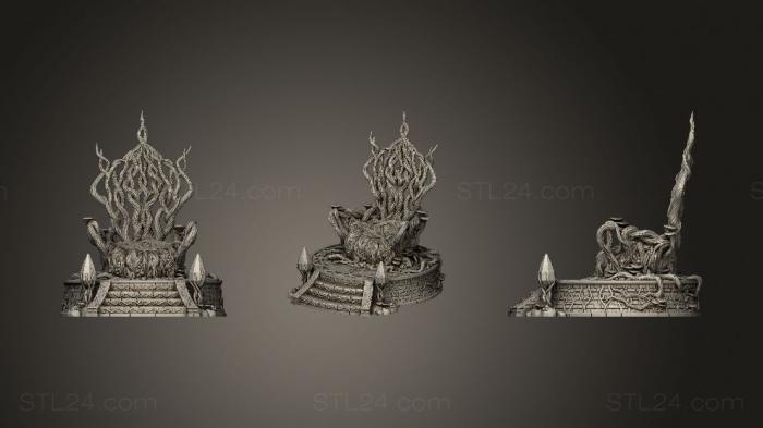 Miscellaneous figurines and statues (Living Throne 2, STKR_1418) 3D models for cnc