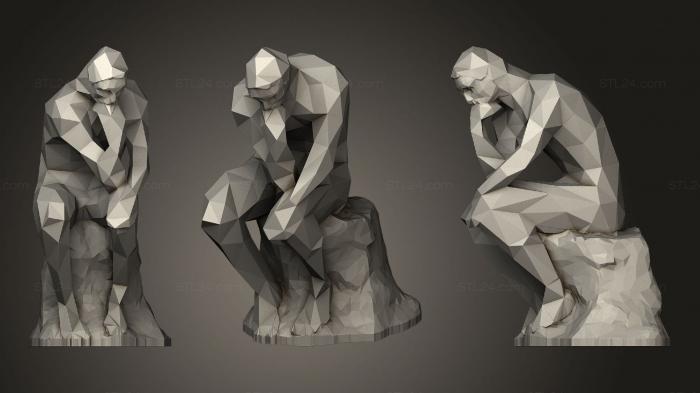 Статуэтки и статуи разные (Низкополигональный Ремонт The Tinker, STKR_1426) 3D модель для ЧПУ станка