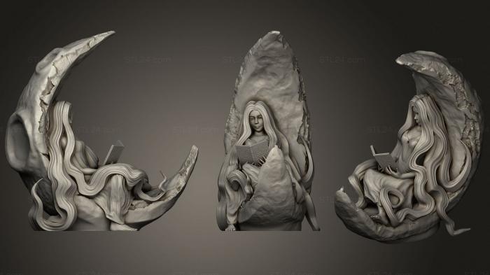 Статуэтки и статуи разные (Лунный сон от Киджая, STKR_1430) 3D модель для ЧПУ станка
