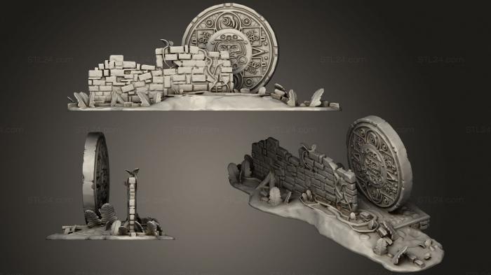 Статуэтки и статуи разные (Каландр майя, STKR_1450) 3D модель для ЧПУ станка