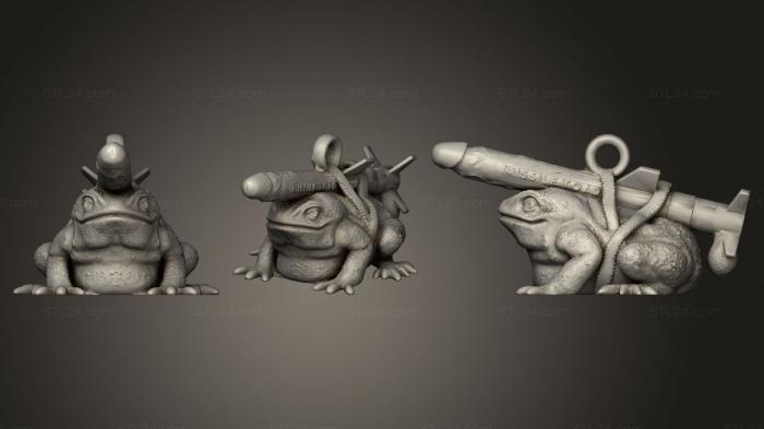 Miscellaneous figurines and statues (Missile Toad With Balls, STKR_1468) 3D models for cnc