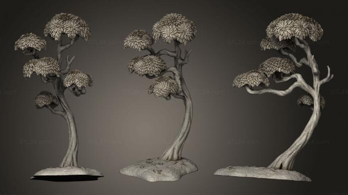 Miscellaneous figurines and statues (Oasis Tree2, STKR_1529) 3D models for cnc