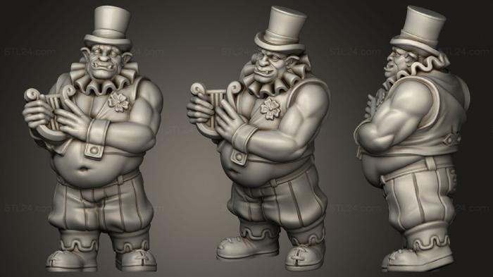 Miscellaneous figurines and statues (Ogre lyra, STKR_1535) 3D models for cnc