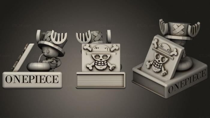 Miscellaneous figurines and statues (One Piece Chopper cellphone stand1, STKR_1541) 3D models for cnc