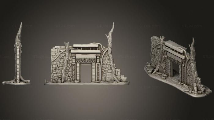Miscellaneous figurines and statues (Overgrown Doorway, STKR_1553) 3D models for cnc