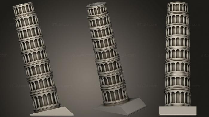 Статуэтки и статуи разные (Держатель для карандашей Pisa, STKR_1582) 3D модель для ЧПУ станка
