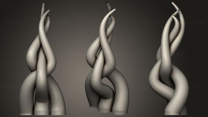 Статуэтки и статуи разные (Растение 4 Аквариумное, STKR_1589) 3D модель для ЧПУ станка