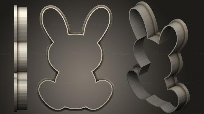 Rabbit and carrot cookie cutter