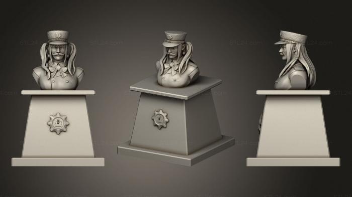 Статуэтки и статуи разные (Бронзовая статуя Ренкавы Черино, STKR_1631) 3D модель для ЧПУ станка