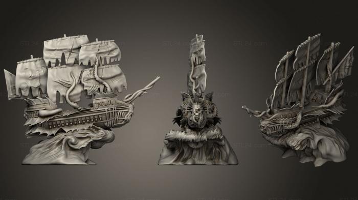 Статуэтки и статуи разные (Возвращенное пиратство солидных гигантов, STKR_1635) 3D модель для ЧПУ станка