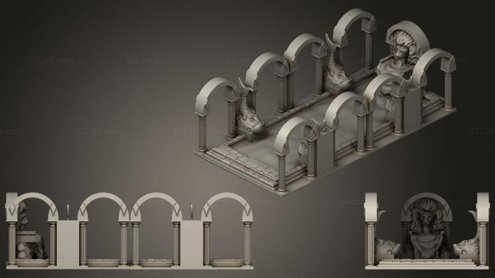 Статуэтки и статуи разные (Римские бани, STKR_1651) 3D модель для ЧПУ станка