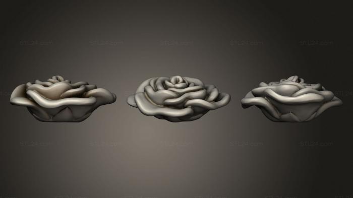 Статуэтки и статуи разные (Цветение Розы, STKR_1654) 3D модель для ЧПУ станка