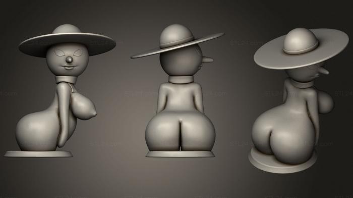 Miscellaneous figurines and statues (Snow Woman, STKR_1707) 3D models for cnc