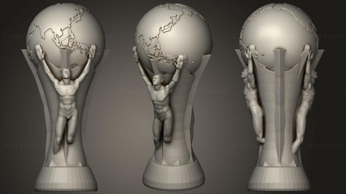 Miscellaneous figurines and statues (Soccer World Cup, STKR_1709) 3D models for cnc