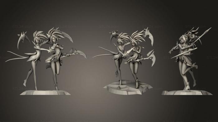 Miscellaneous figurines and statues (Star guardian akali 5, STKR_1746) 3D models for cnc