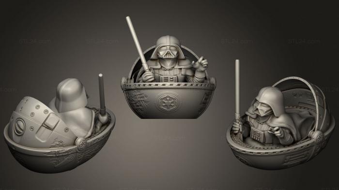 Статуэтки и статуи разные (Малыш Вейдер из Звездных войн, STKR_1749) 3D модель для ЧПУ станка