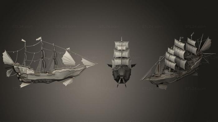 Статуэтки и статуи разные (Пираты в стиле Стимпанк - Всадники Бури, STKR_1760) 3D модель для ЧПУ станка