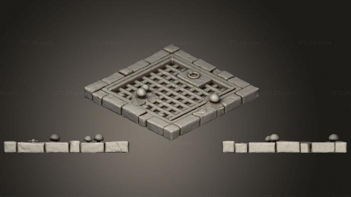 Miscellaneous figurines and statues (Stinky Ancient Ruins Trapdoor, STKR_1764) 3D models for cnc