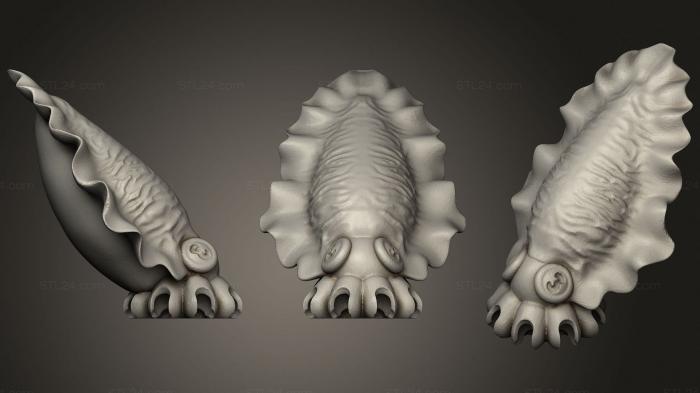 Miscellaneous figurines and statues (tentacle end 3, STKR_1809) 3D models for cnc