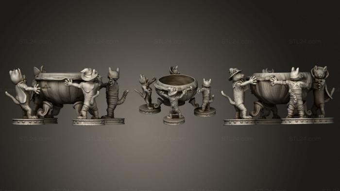 Статуэтки и статуи разные (Отличный Дозатор Конфет для Танцев с Кулаками, STKR_1824) 3D модель для ЧПУ станка