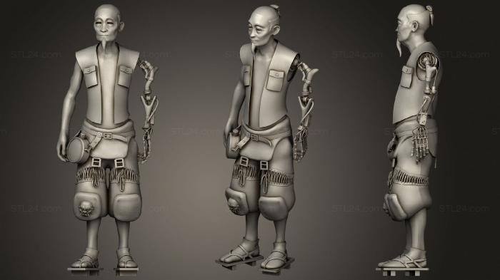 Miscellaneous figurines and statues (The Monju Hunter, STKR_1829) 3D models for cnc