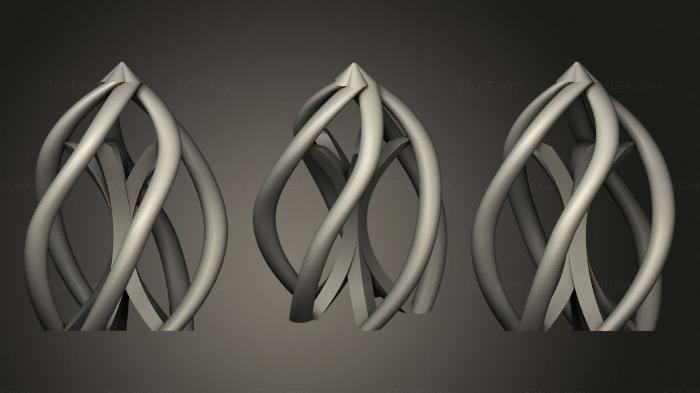 Miscellaneous figurines and statues (The Swirl Lightable Structure, STKR_1833) 3D models for cnc