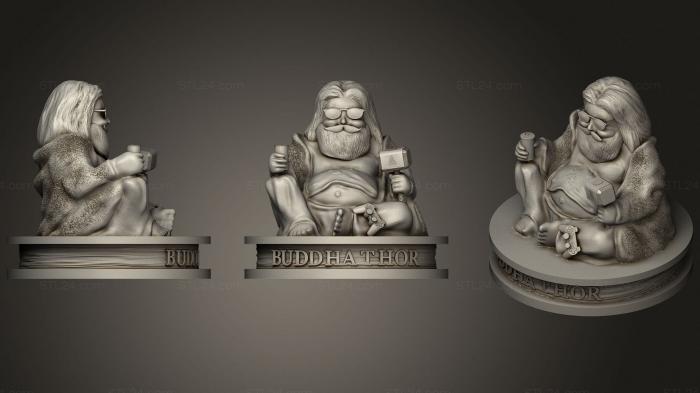Miscellaneous figurines and statues (Thor Budda, STKR_1841) 3D models for cnc