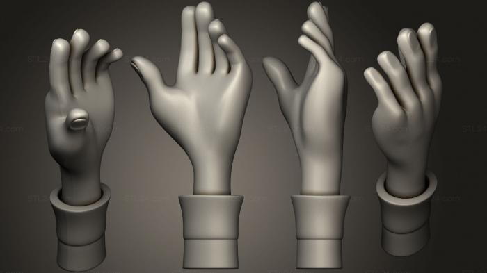 Miscellaneous figurines and statues (Toon hand practice, STKR_1854) 3D models for cnc