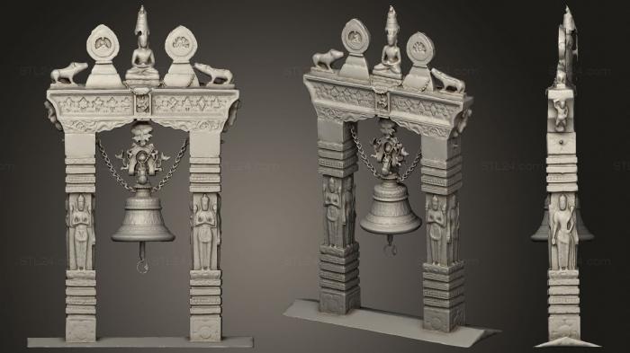 Miscellaneous figurines and statues (Traditional carved bell w lod nepal heritage 567, STKR_1856) 3D models for cnc