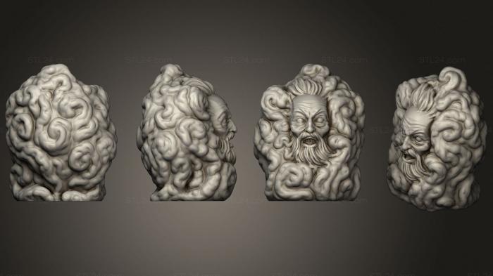 Miscellaneous figurines and statues (Visage of Madness, STKR_1894) 3D models for cnc