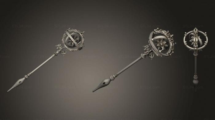 Miscellaneous figurines and statues (Wizard Staff, STKR_1919) 3D models for cnc