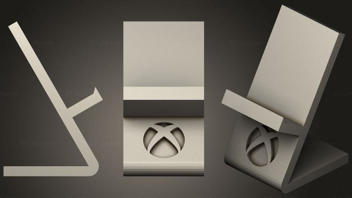 Статуэтки и статуи разные (Держатель контроллера Xbox One S, STKR_1926) 3D модель для ЧПУ станка