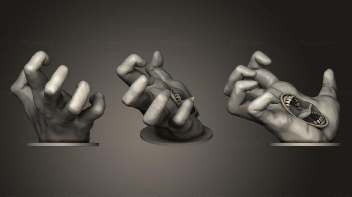 Miscellaneous figurines and statues (Yelling Hand, STKR_1928) 3D models for cnc