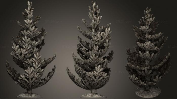 Miscellaneous figurines and statues (Young Conifers Firs solo 1, STKR_1929) 3D models for cnc