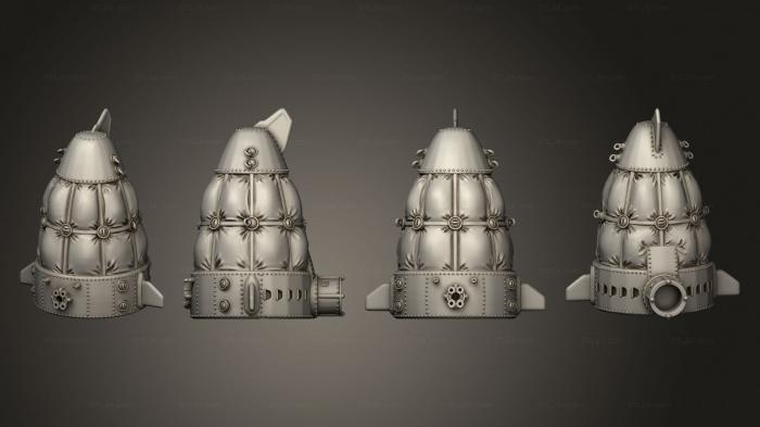 Miscellaneous figurines and statues (Airship Blimp, STKR_1942) 3D models for cnc