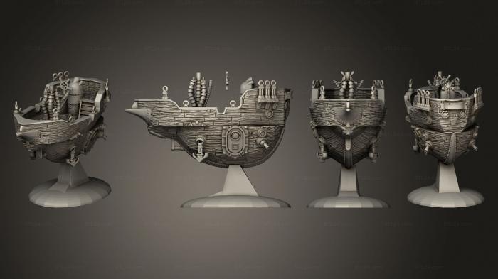 Miscellaneous figurines and statues (Airship Hull, STKR_1943) 3D models for cnc