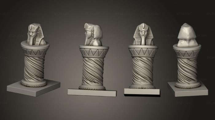 Статуэтки и статуи разные (Святилище Анубиса 01, STKR_1955) 3D модель для ЧПУ станка
