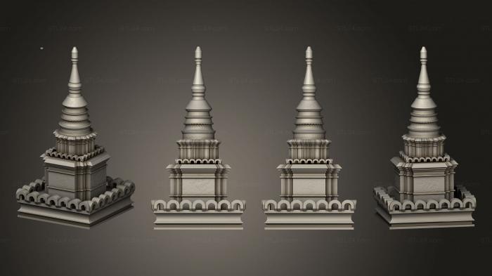 Miscellaneous figurines and statues (Asian Adventures 21 Thai Pagoda, STKR_1964) 3D models for cnc
