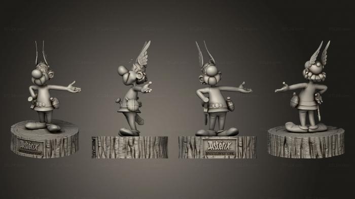 Статуэтки и статуи разные (Asterix с разделенным ключом DS, STKR_1965) 3D модель для ЧПУ станка