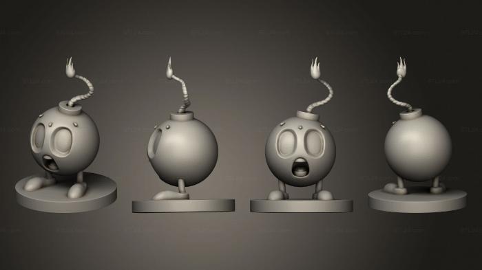 Статуэтки и статуи разные (Бомбовый шар, STKR_1992) 3D модель для ЧПУ станка