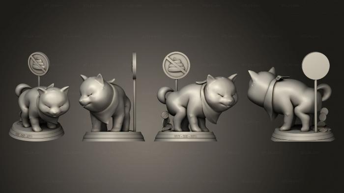 Статуэтки и статуи разные (Dogecoin, STKR_2083) 3D модель для ЧПУ станка