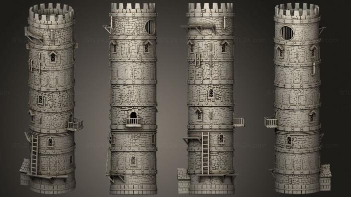 Статуэтки и статуи разные (Альтернативная Крыша Башни Подземелья Без Колонн, STKR_2104) 3D модель для ЧПУ станка