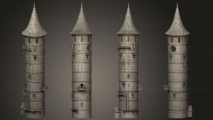 Статуэтки и статуи разные (Башня Подземелья, STKR_2105) 3D модель для ЧПУ станка