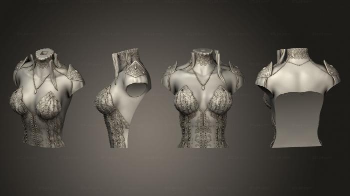 Статуэтки и статуи разные (Безрукое тело эльфа, STKR_2117) 3D модель для ЧПУ станка